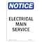 Signmission Safety Sign, OSHA Notice, 5" Height, Electrical Main Service Sign, Portrait, 10PK OS-NS-D-35-V-11661-10PK - alternate 1